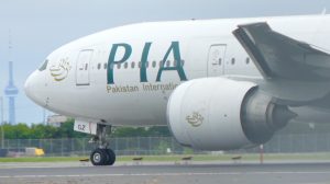 PIA Boeing 777 at Toronto Pearson International Airport. Photo: Abdul Haseeb Khan