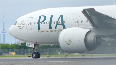 PIA Boeing 777 at Toronto Pearson International Airport. Photo: Abdul Haseeb Khan